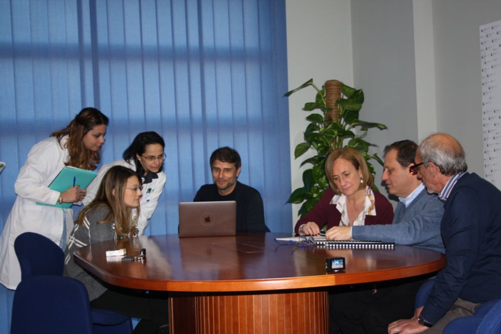 Troupe del Tg3 Rai  al Dipartimento DST di Unisannio. Intervista al professore Stefano Pagnotta