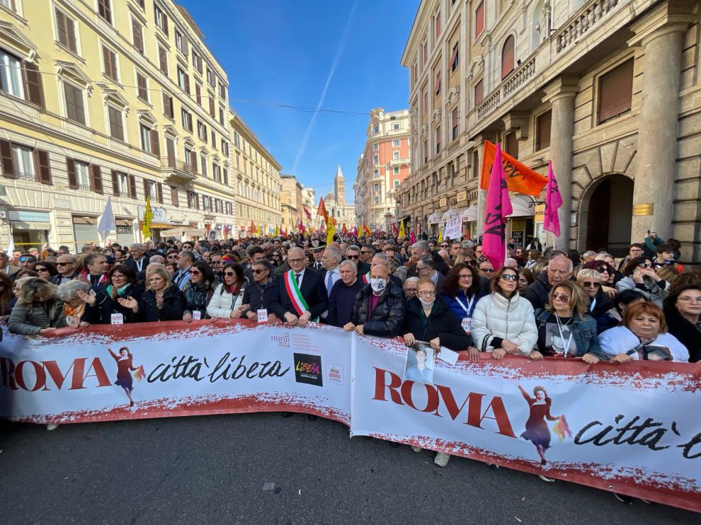 Manifestazione di Libera contro le mafie