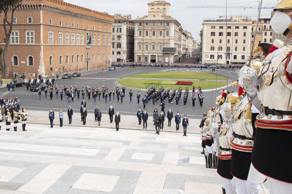 Roma. 2 giugno 2021. Cerimonia per la Festa della Repubblica