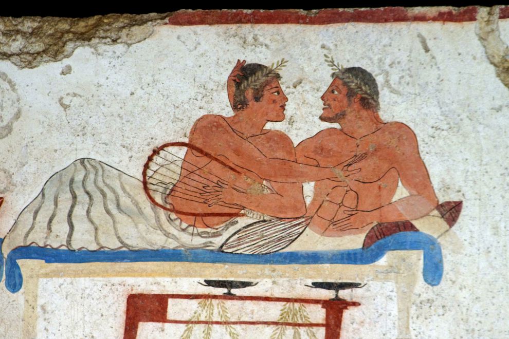 Paestum - Affresco Tomba Del Tuffatore